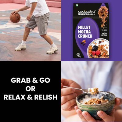 Cocosutra: Millet Mocha Crunch Granola - 300gm