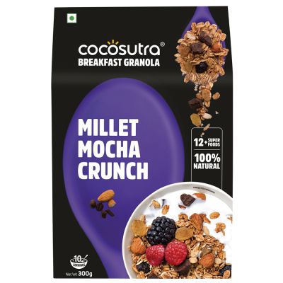 Cocosutra: Millet Mocha Crunch Granola - 300gm