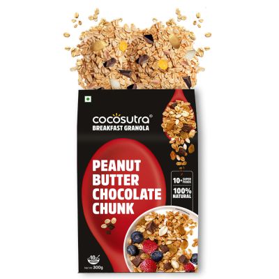 Cocosutra: Peanut Butter Chocolate Chunk Granola - 300gm