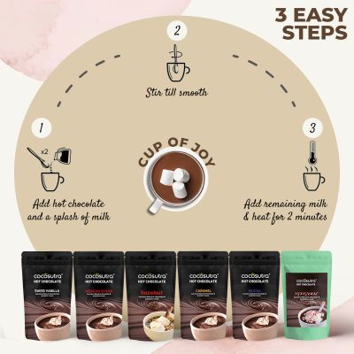Cocosutra: Hot Chocolate Combo - Pack of 4 (100gm Each)