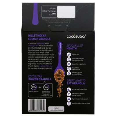 Cocosutra: Millet Mocha Crunch Granola - 300gm