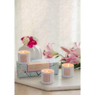Niana: Floral Collection - Set of 3 Candles
