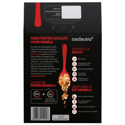 Cocosutra: Peanut Butter Chocolate Chunk Granola - 300gm