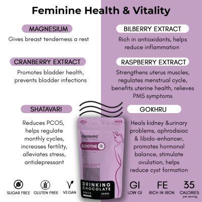 Cocosutra: SOOTHE Sugar-Free Drinking Chocolate Mix - 200gm