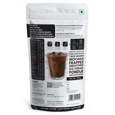 Cocosutra: Swiss Vanilla Sugar-Free Drinking Chocolate Mix - 200gm
