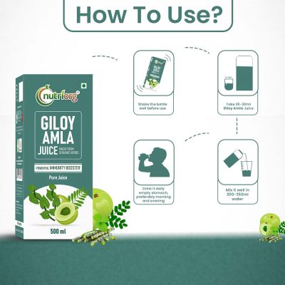 Nutriorg: Giloy with Amla Juice - 500 ml