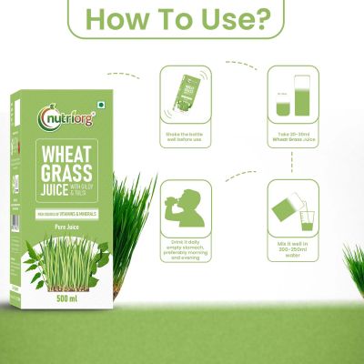 Nutriorg: Wheatgrass Juice - 500 ml