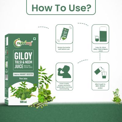 Nutriorg: Giloy with Neem Tulsi Juice - 500 ml