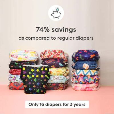 Superbottoms: Cloth Diapers for babies - Starter Cloth Diaper Pack with 1 Freesize UNO , Reusable
