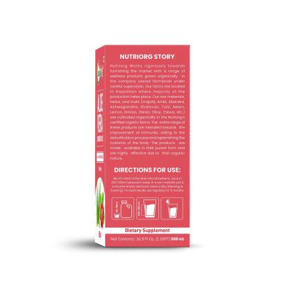 Nutriorg: Aloevera Strawberry Juice - 500 ml