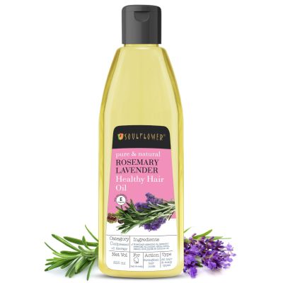 Soulflower: Rosemary Lavender Healthy Hair Oil - 225 ml
