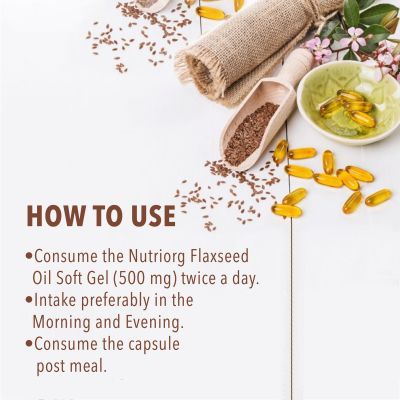 Nutriorg: Flaxseed Oil Soft Gel - 60 capsule