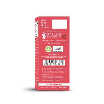 Nutriorg: Aloevera Strawberry Juice - 500 ml