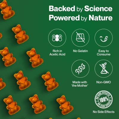 SETU: Apple Cider Vinegar Gummies  - Lemon Flavour - 30 Gummies