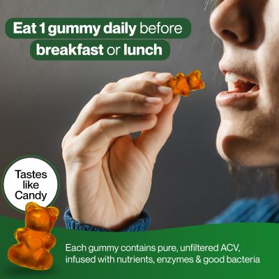 SETU: Apple Cider Vinegar Gummies  - Lemon Flavour - 30 Gummies