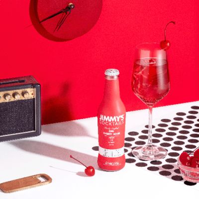 Jimmy's Cocktails: Gin Cherry Sour Mix - Pack Of 16