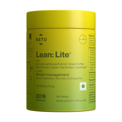 SETU: Lean Lite 30 Tablets (Pack of 1) | for Healthy Metabolism with Capsicum extract CapsimaxÂ®, Garcinia Cambogia extract, Green Coffee Bean Extract and Green Tea extract