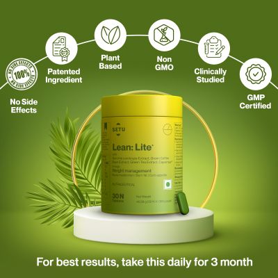 SETU: Lean Lite 30 Tablets (Pack of 1) | for Healthy Metabolism with Capsicum extract CapsimaxÂ®, Garcinia Cambogia extract, Green Coffee Bean Extract and Green Tea extract