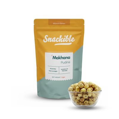 Snackible: Pudina Makhana - Pack of 2 - 140gm