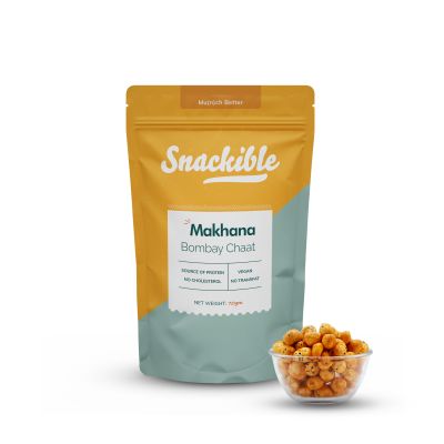 Snackible: Bombay Chaat Makhana - Pack of 2 - 140gm