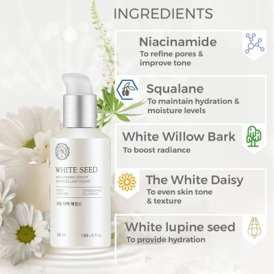 The Face Shop: White Seed Brightening Serum - 50 ml (Unisex)