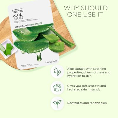 The Face Shop: Real Nature Aloe Face Mask - 20 gm