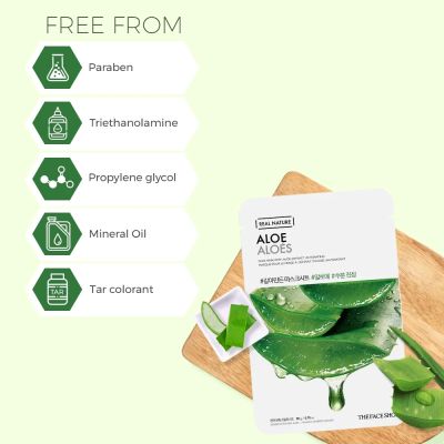 The Face Shop: Real Nature Aloe Face Mask - 20 gm