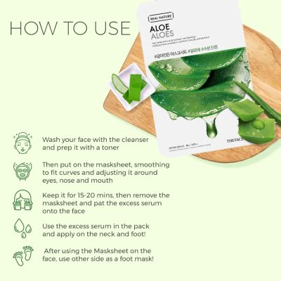 The Face Shop: Real Nature Aloe Face Mask - 20 gm