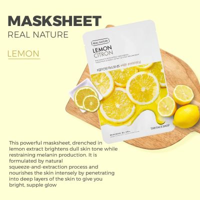 The Face Shop: Real Nature Lemon Face Mask - 20 gm