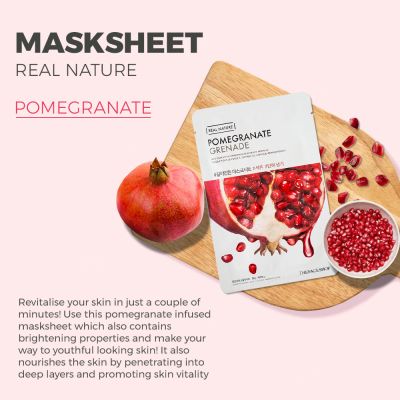 The Face Shop: Real Nature Pomegranate Face Mask - 20 gm