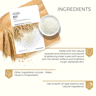 The Face Shop: Real Nature Rice Face Mask  20gm