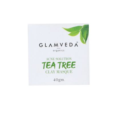 Glamveda: Tea tree Anti Acne Mud Pack - 80gm