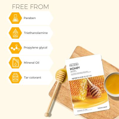 The Face Shop: Real Nature Honey Face Mask - 20 gm