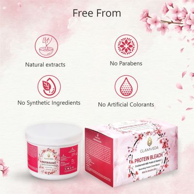 Glamveda: Protein Face & Body Bleach - 300g