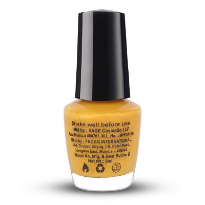 Moraze London: Mustard Mini Nail Paint - 5ml