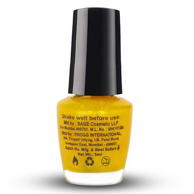Moraze London: Golden Glitter Mini Nail Paint - 5ml