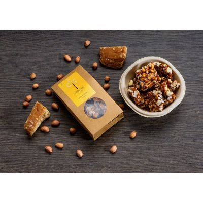 Conscious Food: Peanut Chikki - Pack of  4 - (Each 50 g)