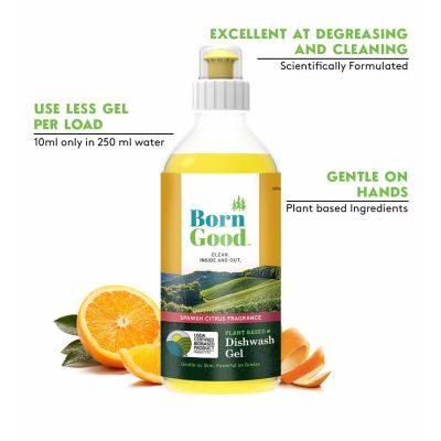 Born Good: Plant Based Dishwash Gel - 500ml Bottle