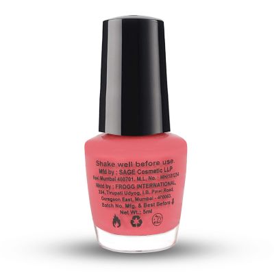 Moraze London: Candy Pink Mini Nail Paint - 5ml