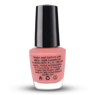 Moraze London: Peach Mini Nail Paint - 5ml