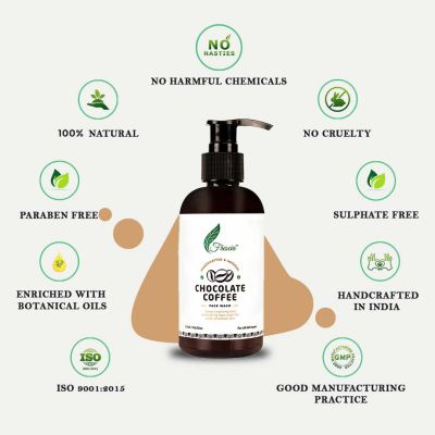 Frescia: Chocolate Coffee Face Wash, 200 ml