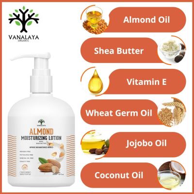 Vanalaya: Almond Moisturizing Lotion  - 300ml