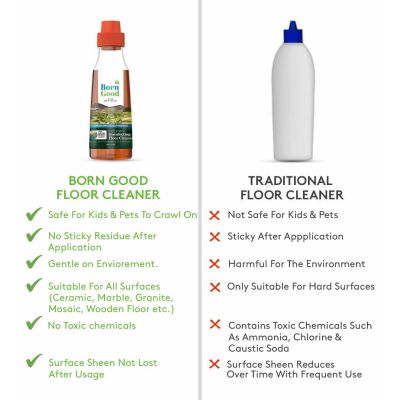 Born Good: Plant Based Disinfecting Floor Cleaner - 450ml Bottle