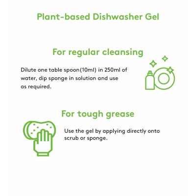 Born Good: Plant Based Dishwash Gel - 500ml Bottle