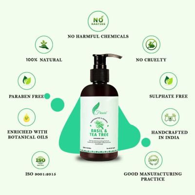Frescia: Basil & Tea Tree Shower Gel, 200 ml