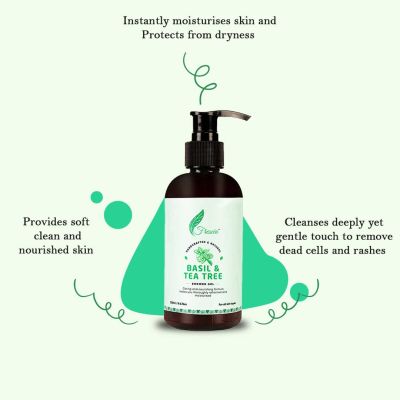 Frescia: Basil & Tea Tree Shower Gel, 200 ml