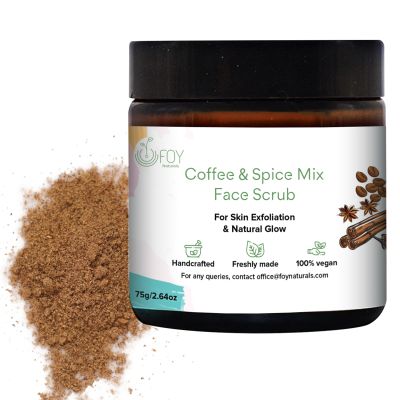 Foy Naturals: Coffee & Spice Mix Face Scrub - 75gm