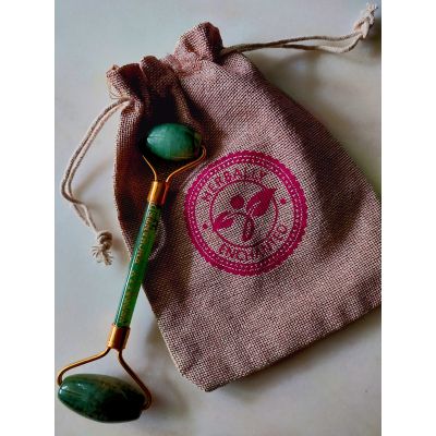 Herbally Enchanted: Aqua Jade Gemstone Face Roller