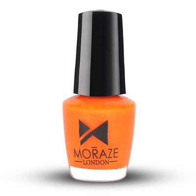 Moraze London: Orange Glitter Mini Nail Paint - 5ml