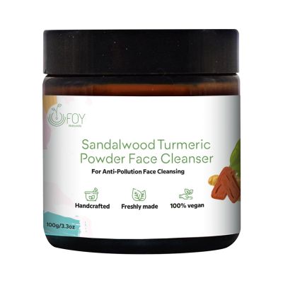 Foy Naturals: Sandalwood & Turmeric Powder Face Cleanser - 100g